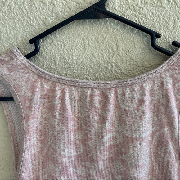 Lucky Brand Light Pink Paisley Tank Top - Picture 4 of 5